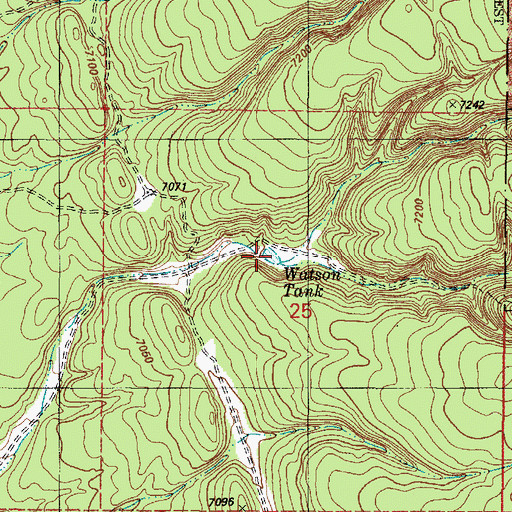 Topographic Map of Watson Tank, AZ