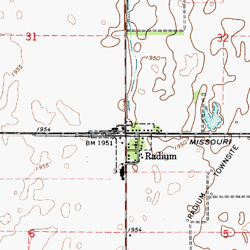 Topographic Map of Stafford County Rural Fire Department Station 450, KS