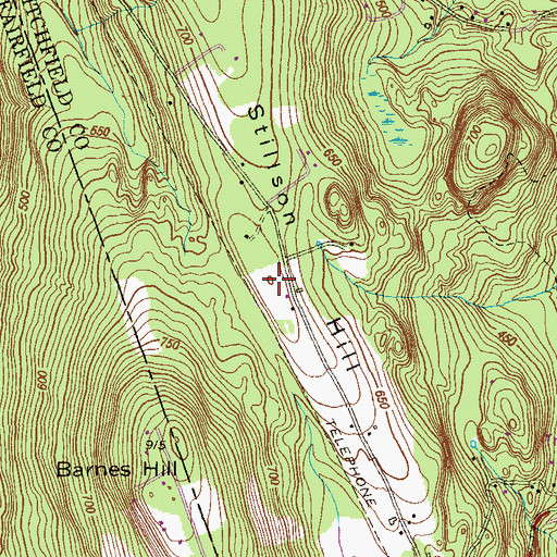 Topographic Map of Stillson Hill, CT