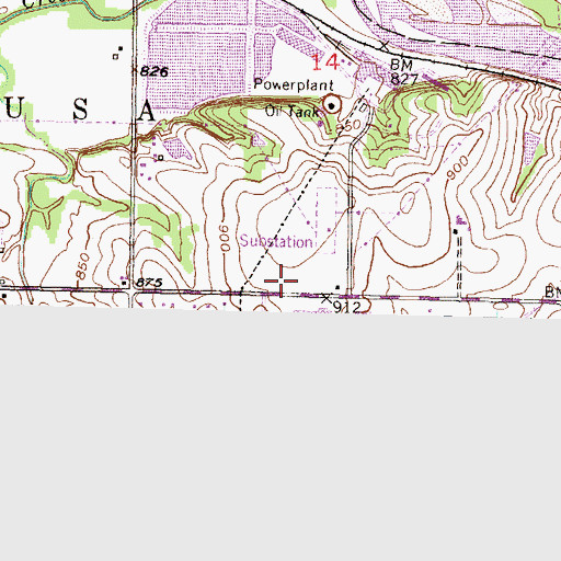 Topographic Map of Wakarusa Township Fire Station 2, KS