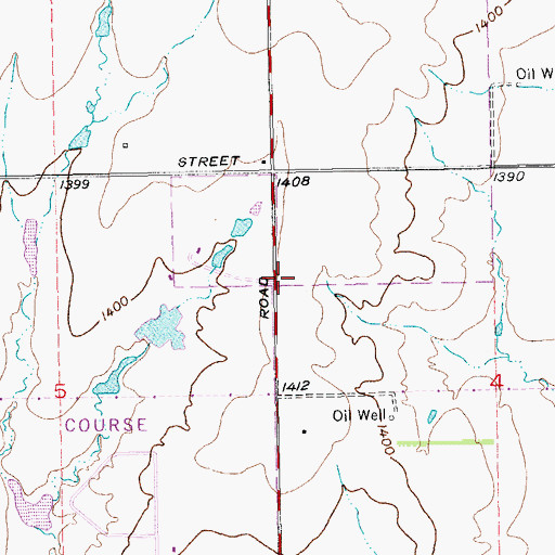 Topographic Map of Wichita Fire Department Station 18, KS