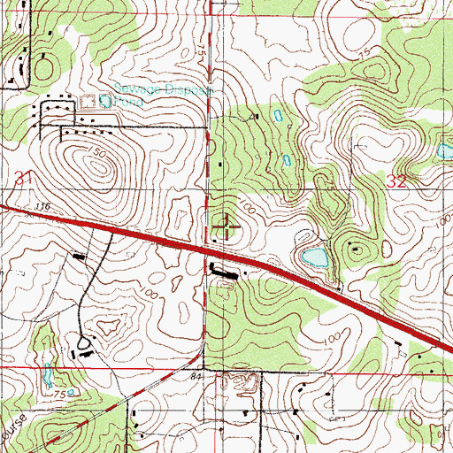 Topographic Map of Carter Cemetery, FL