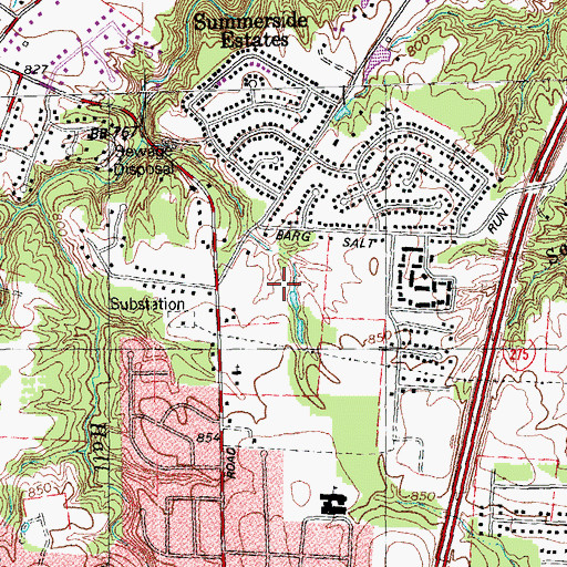 Topographic Map of Clepper Park, OH