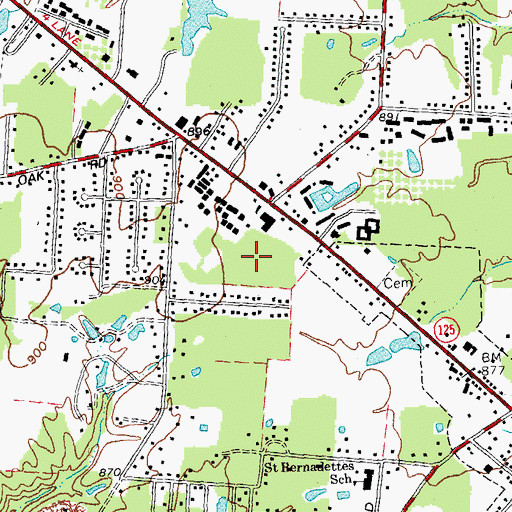 Topographic Map of Del Troutman Memorial Park, OH