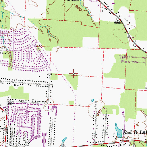Topographic Map of Miami Meadow Park, OH
