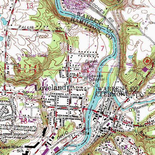 Topographic Map of Kiwanis Park, OH