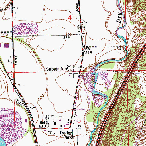 Topographic Map of Whitewater Township Hall, OH