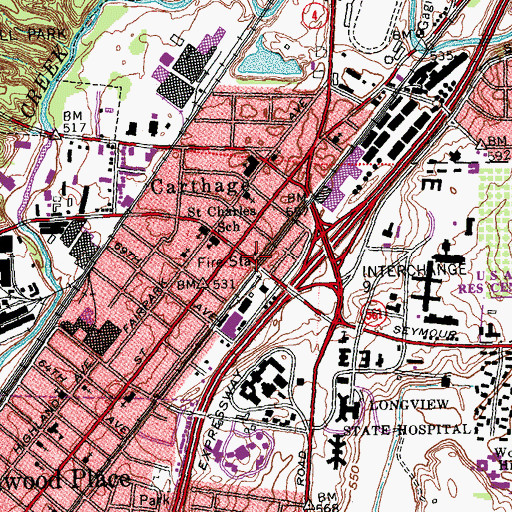 Topographic Map of Number 2 Engine Company, OH