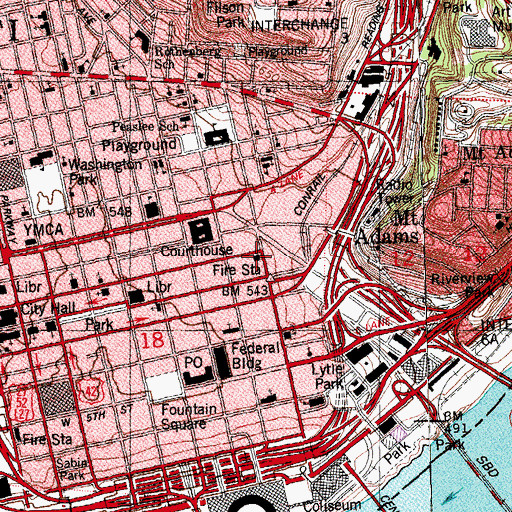 Topographic Map of Number 3 Engine House, OH
