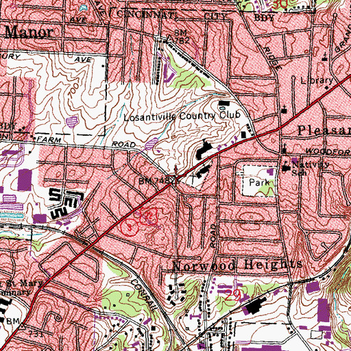 Topographic Map of Number 8 Engine Company, OH