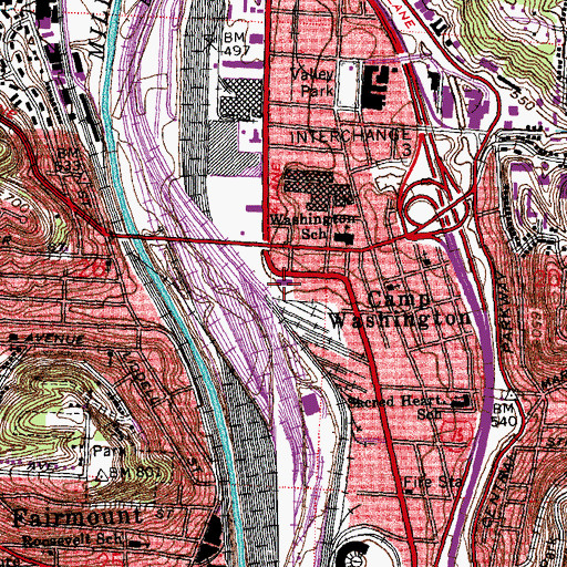 Topographic Map of Number 12 Engine House, OH
