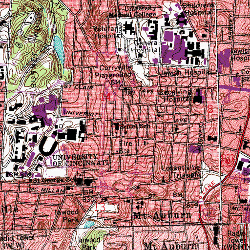 Topographic Map of Number 19 Engine House, OH