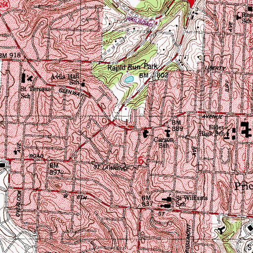 Topographic Map of Number 24 Engine House, OH