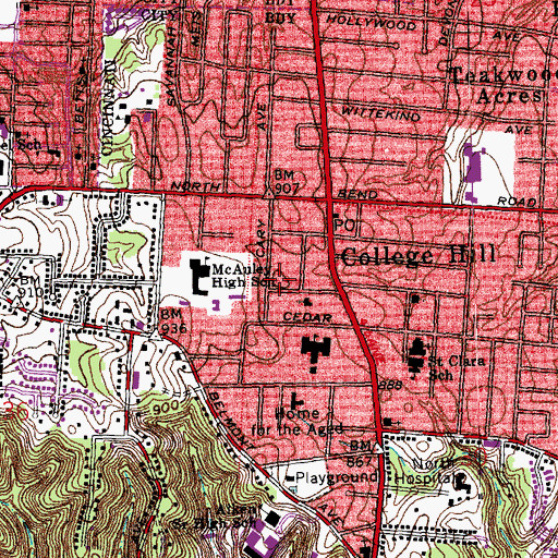 Topographic Map of Number 51 Engine House, OH