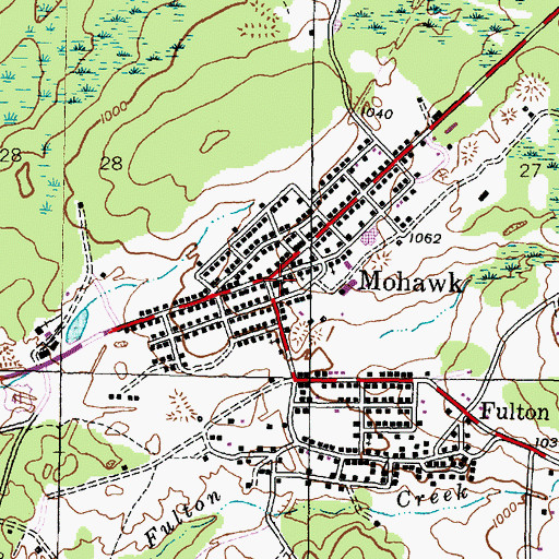 Topographic Map of Bethany Lutheran Church, MI
