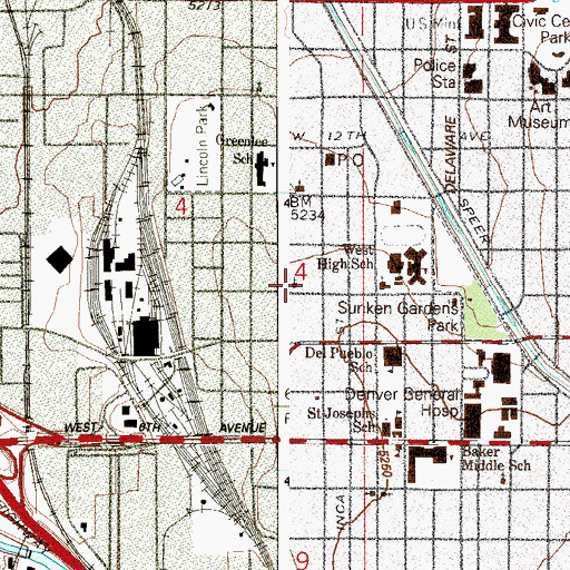 Topographic Map of His Love Fellowship Church, CO