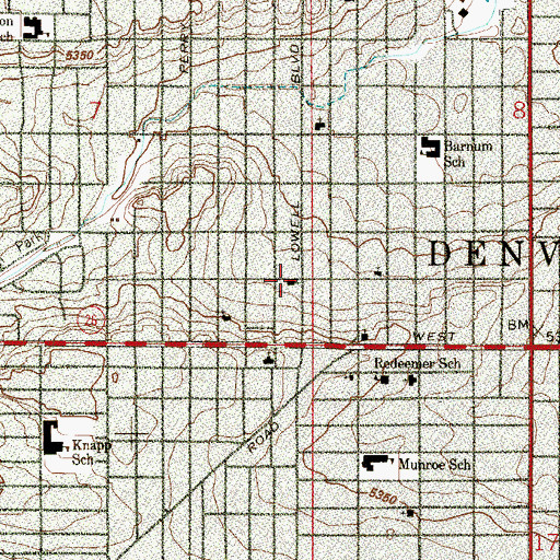 Topographic Map of Islamic Center of Ahl-Al-Beit (historical), CO