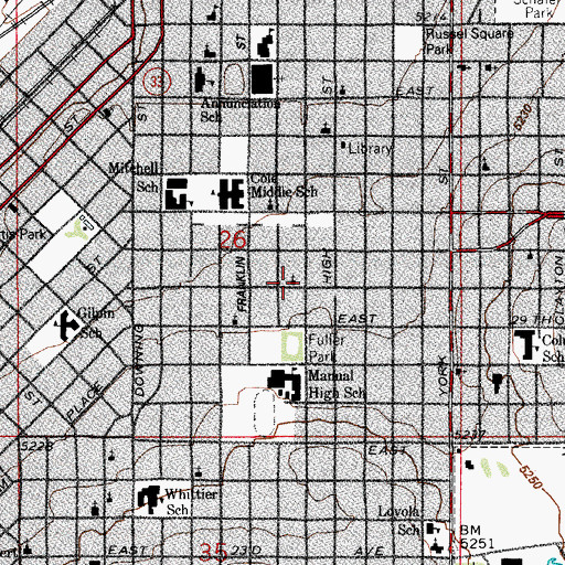 Topographic Map of The New Testament Church Holiness, CO