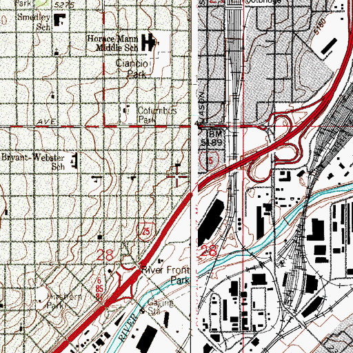 Topographic Map of Our Lady of Guadalupe Church, CO