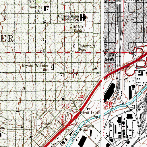 Topographic Map of Our Lady of Mount Carmel Church, CO