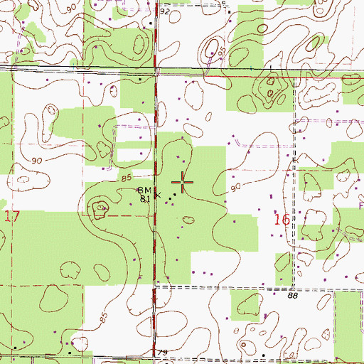 Topographic Map of St. Joseph's Episcopal Church, FL