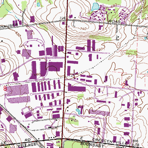 Topographic Map of Capitol Square Industrial Park, OH