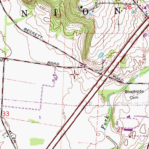 Topographic Map of Union Centre Office Park, OH