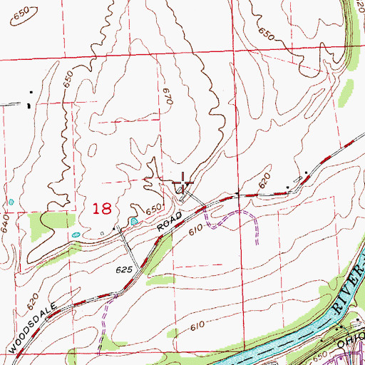 Topographic Map of Chrisholm Historic Farmstead Metropark, OH