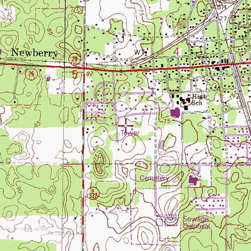 Topographic Map of West Park, FL