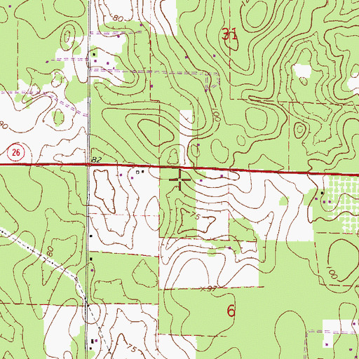Topographic Map of Christian Life Fellowship, FL