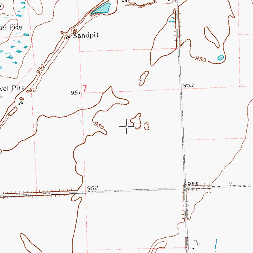 Topographic Map of Betcher Post Office (historical), MN