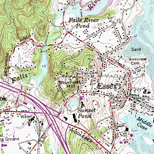 Topographic Map of Stumpet Hill, CT