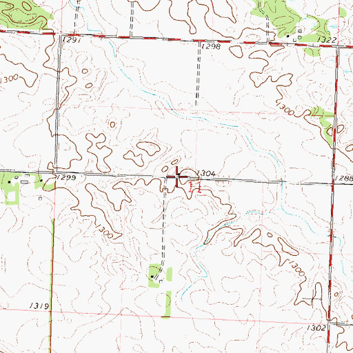 Topographic Map of School Number 2 (historical), MN