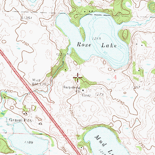 Topographic Map of School Number 126 (historical), MN