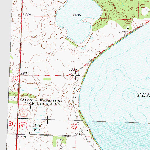Topographic Map of School Number 139 (historical), MN