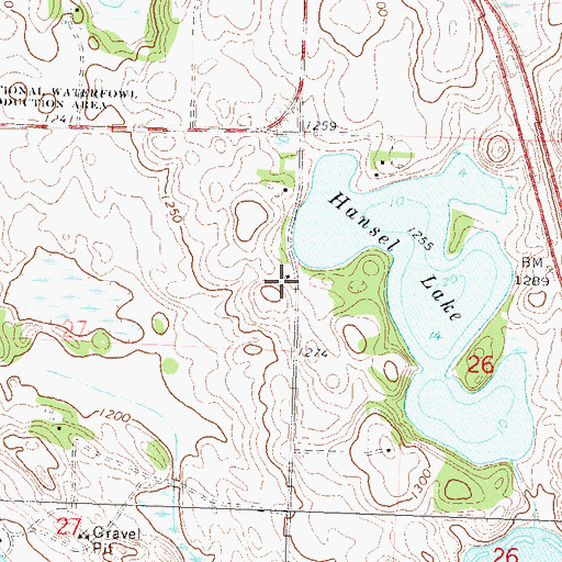 Topographic Map of School Number 7 (historical), MN