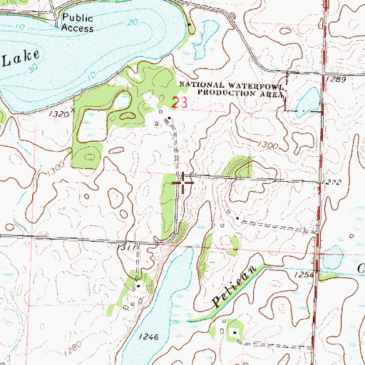Topographic Map of School Number 42 (historical), MN