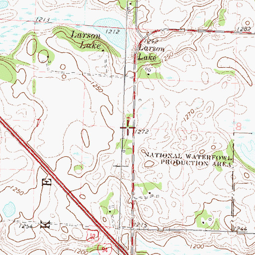 Topographic Map of School Number 7 (historical), MN