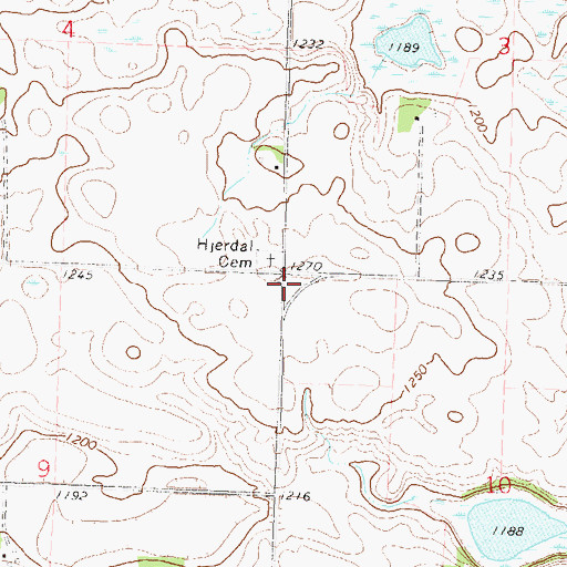 Topographic Map of School Number 15 (historical), MN