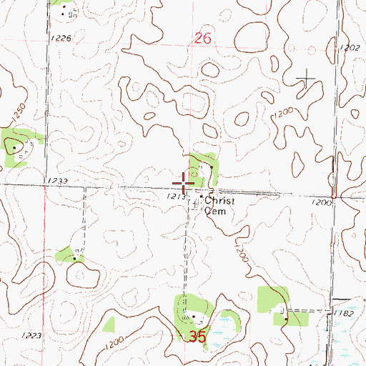 Topographic Map of School Number 63 (historical), MN