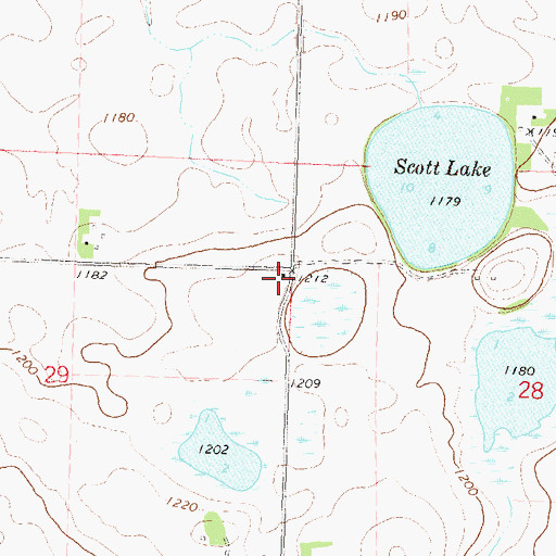 Topographic Map of School Number 37 (historical), MN
