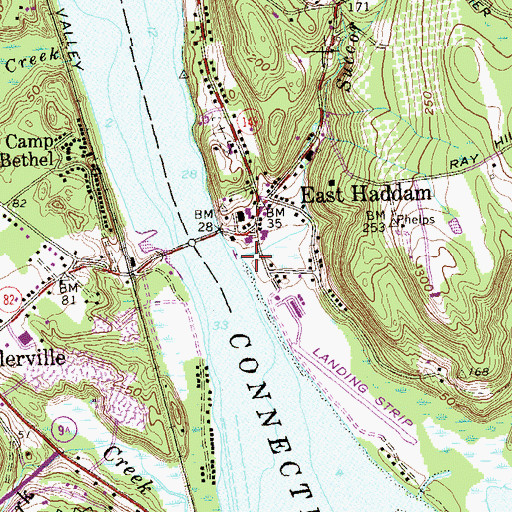 Topographic Map of Sunco Brook, CT