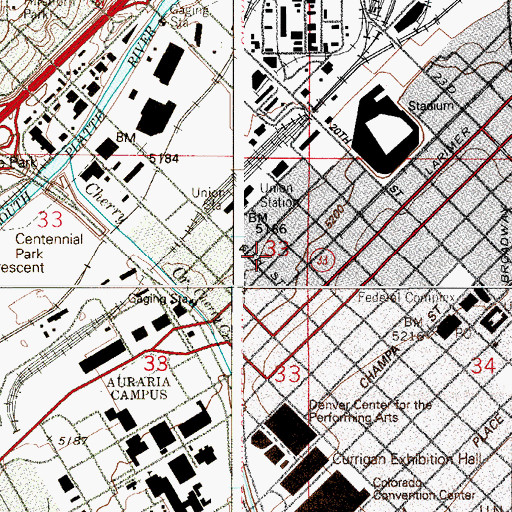 Topographic Map of Cactus Club, CO