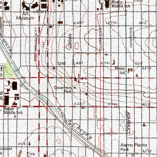Topographic Map of Malo Mansion, CO