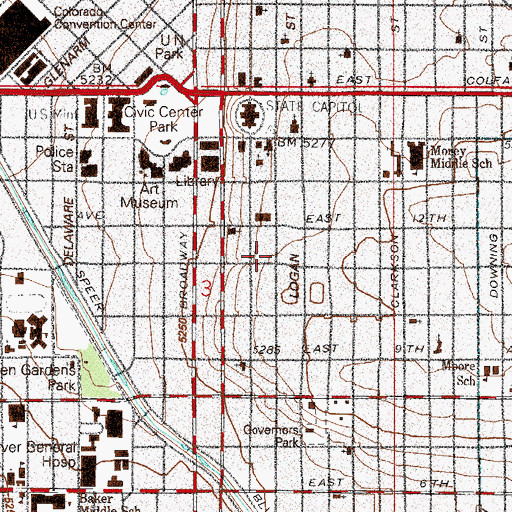 Topographic Map of Sheedy Mansion, CO