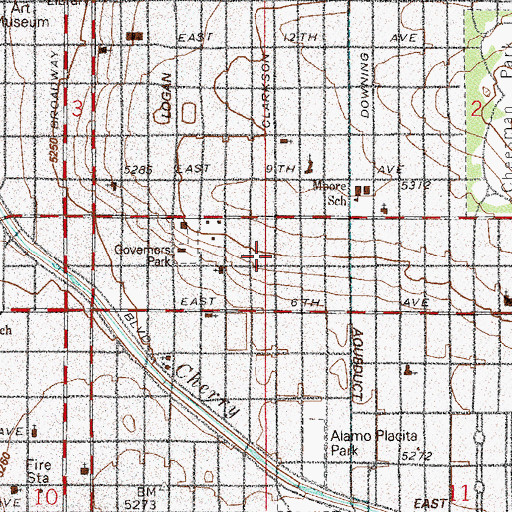 Topographic Map of Adolph Zang Mansion, CO