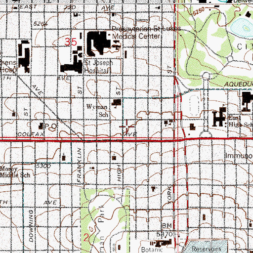 Topographic Map of Unity Temple of Practical Christianity, CO