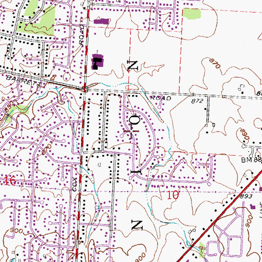 Topographic Map of Emery Acres, OH