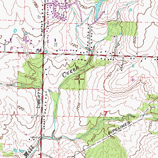 Topographic Map of Greystone, OH