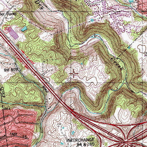 Topographic Map of Circleport Industrial Park II, KY